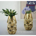 Anpassad heminredning 7 "Gold Mercury Glass Vases